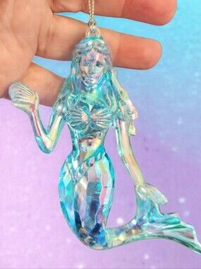 Iridescent Mermaid  Aqua Blue